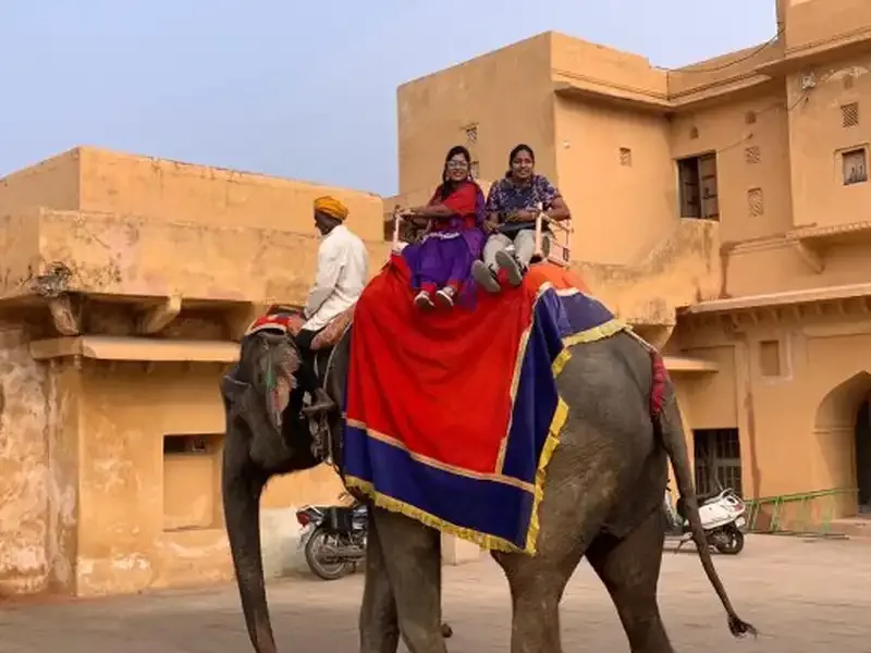 Elephant Ride to Amber Fort